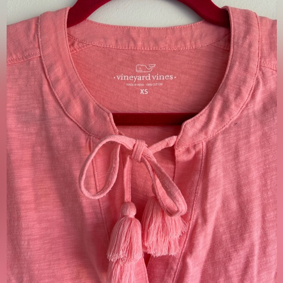 Vineyard Vines Sleeveless Tassel Tie Neck Cotton Dress Size XS - Picture 3 of 5
